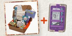 Simetro Books Box - кутия с аксесоари за книги и четенето + Калъф за тефтер или книга