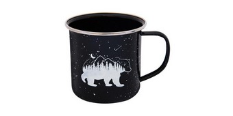 Черно канче с горска мечка Happy mugs