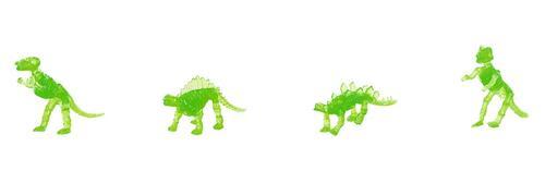 Glow-in-the-dark dinosaur skeleton dig kit