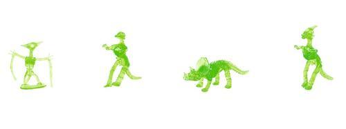 Glow-in-the-dark dinosaur skeleton dig kit