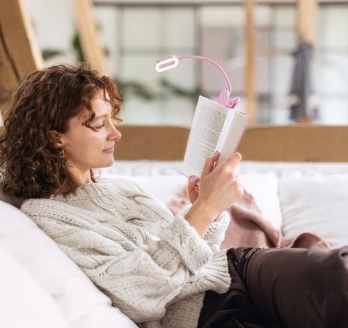 Reading lamp with clip