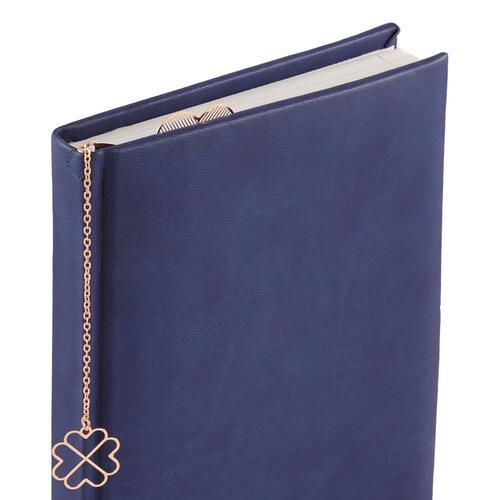 Metal bookmark Clover