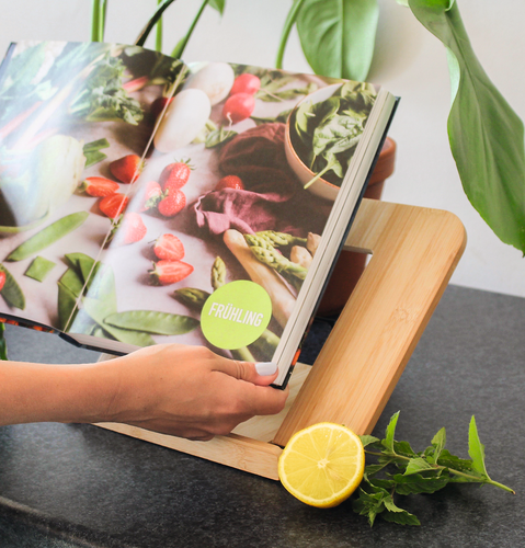 Bamboo book stand
