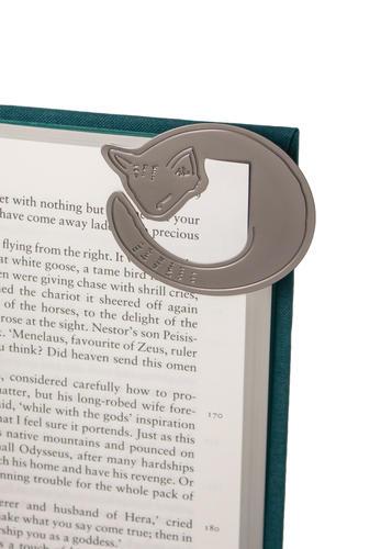 Метален книгоразделител Ъгълче - Котка
