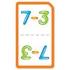 Math war. Learn subtraction up to 9