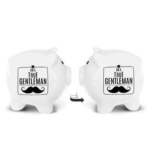 Porcelain piggy bank | True gentleman