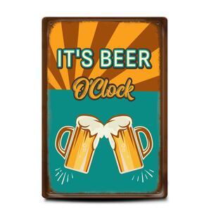 Metal sign | It's beer o'clock