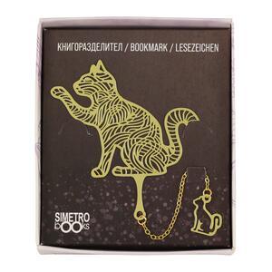 Book Time | Метален книгоразделител Kотка