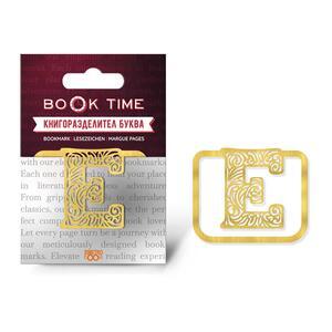 Book Time | Метален книгоразделител Буква Е