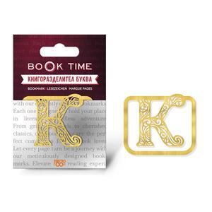 Book Time | Метален книгоразделител Буква К