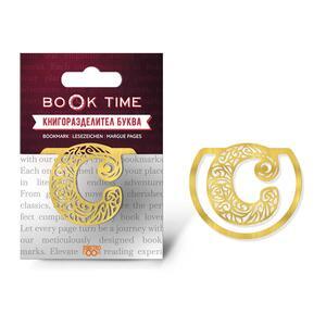 Book Time | Metal bookmark Letter C