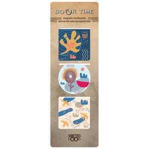 Book Time | Magnetic Bookmarks - Book Time - Square - Abstract, Scandinavian Style