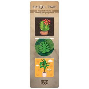 Book Time | Magnetic bookmarks - Book Time - Square - Flowers