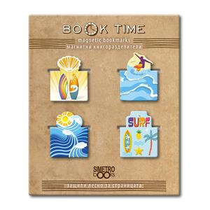 Book Time | Magnetic Bookmarks - Book Time - mini - surf and sea