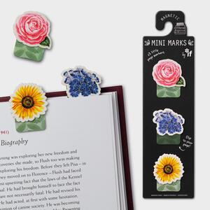 Mini-marks magnetic bookmarks | Flowers