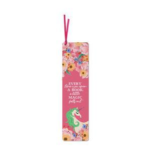 Bookmark with ribbon | Unicorn - Every time you open a book