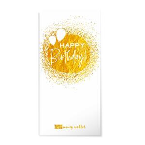 Плик за пари и ваучери | Happy Birthday Gold