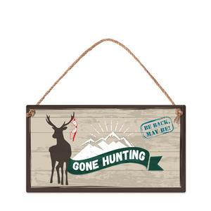 Табелка за стена | Gone hunting