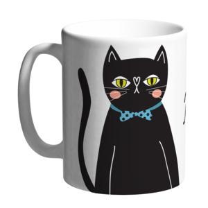 Керамична чаша Happy mugs | Approved owner - котка
