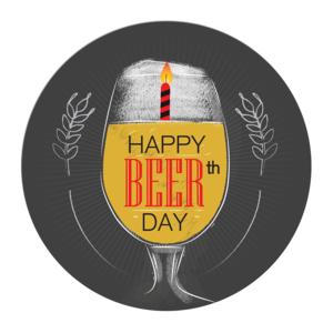 Табелка-картичка | Happy BEERthday