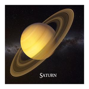 3D bookmark | Square card - Saturn